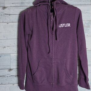 Hustler Purple Full Zip Hoodie Sz M
